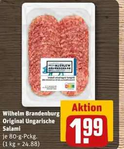 REWE Wilhelm Brandenburg Original Ungarische Salami tilbud