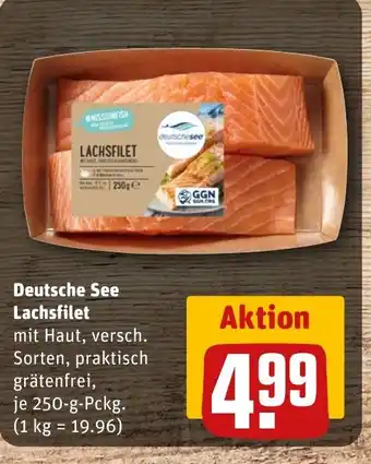 REWE Deutsche See Lachsfilet tilbud