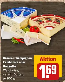 REWE Käserei Champignon Cambozola oder tilbud