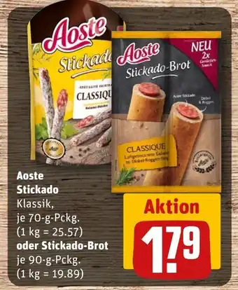 REWE Aoste Stickado Klassik, tilbud