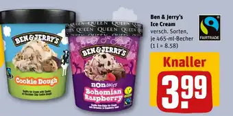 REWE Ben & Jerry's Ice Cream versch. Sorten, tilbud