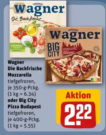 REWE Wagner Die Backfrische Mozzarella tilbud