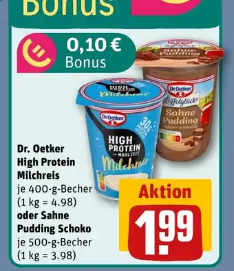 REWE Dr. Oetker High Protein Milchreis tilbud