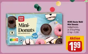 REWE REWE Beste Wahl Mini Donuts tiefgefroren tilbud