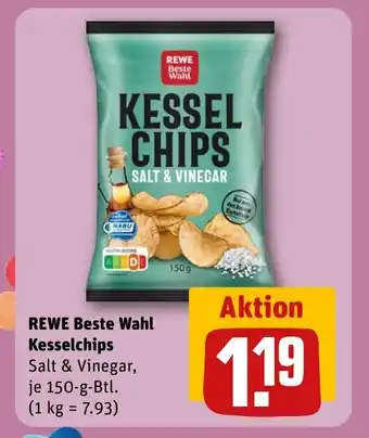 REWE REWE Beste Wahl Kesselchips tilbud