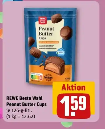 REWE REWE Beste Wahl Peanut Butter Cups tilbud