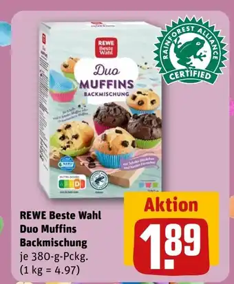 REWE REWE Beste Wahl Duo Muffins Backmischung tilbud