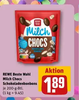 REWE REWE Beste Wahl Milch Chocs Schokoladenbonbons tilbud