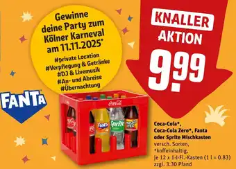 REWE Coca-Cola*, Coca-Cola Zero*, Fanta tilbud