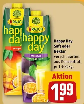 REWE Happy Day Saft oder Nektar tilbud