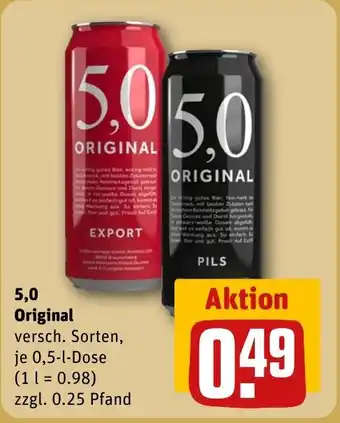 REWE 5,0 Original tilbud