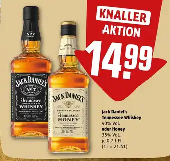 REWE Jack Daniel's Tennessee Whiskey tilbud