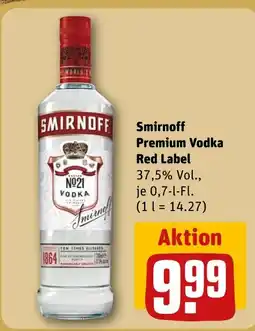 REWE Smirnoff Premium Vodka Red Label tilbud