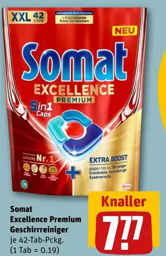 REWE Somat Excellence Premium Geschirrreiniger tilbud