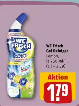 REWE WC Frisch Gel Reiniger Lemon, tilbud