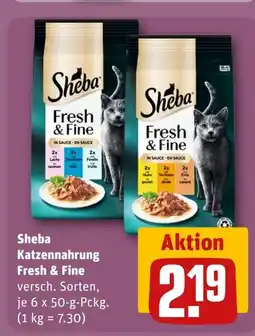 REWE Sheba Katzennahrung Fresh & Fine tilbud