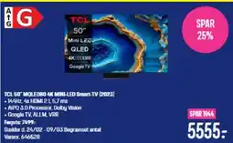 Elgiganten TCL 50° MQLED80 4K MINI-LED Smart-TV (2023) tilbud