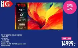 Elgiganten TCL 98* QLED780 4K QLED TV (2024) tilbud