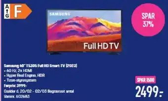 Elgiganten Samsung 40" T5305 Full HD Smart-TV (2023) tilbud