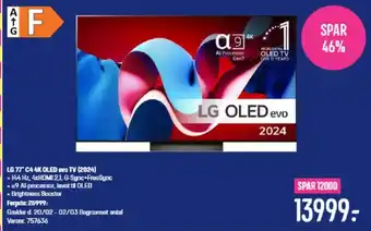 Elgiganten LG 77* C4 4K OLED evo TV (2024) tilbud