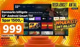 Power 32" Android Smart TV! tilbud