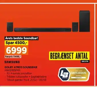 Power SAMSUNG DOLBY ATMOS SOUNDBAR tilbud