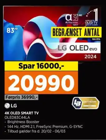 Power 4k oled smart tv oled83c44la tilbud