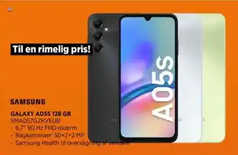 Power Samsung galaxy a05s 128 gb sma057gzkveub tilbud