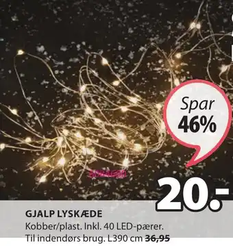 JYSK Gjalp Lyskæde tilbud