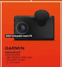 Power GARMIN DASH CAM LIVE GAR0100261910 tilbud