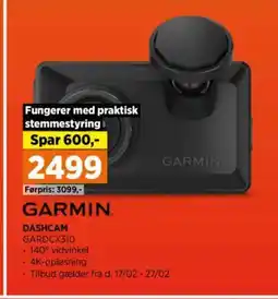 Power DASHCAM GARDCX310 tilbud