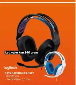 Power Logitech g335 gaming headset logg335bk tilbud