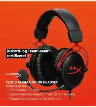 Power Cloud alpha gaming headset hx4p5l1amabb tilbud