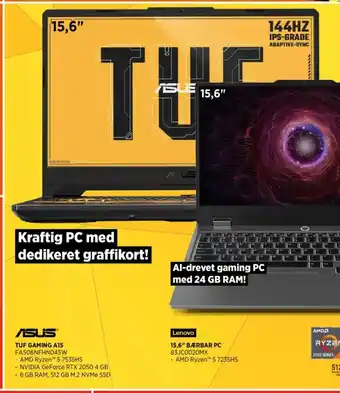 Power ASUS TUF GAMING A15 tilbud