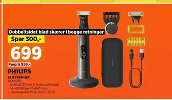 Power PHILIPS SKÆGTRIMMER tilbud