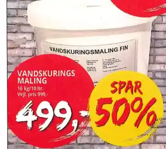 Farveland VANDSKURINGSMALING FIN tilbud