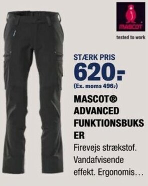 Stark Mascot Advanced Funktionsbukser tilbud