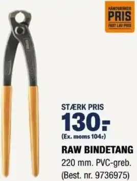 Stark Raw Bindetang 220 mm tilbud