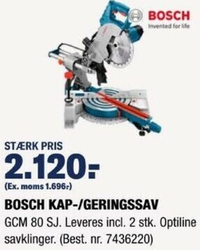 Stark Bosch Kap-/ Geringssav tilbud