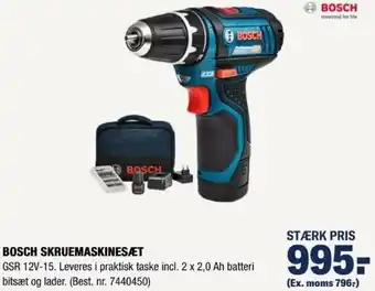 Stark Bosch Skruemaskinesæt tilbud