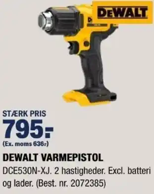 Dewalt Varmepistol DCE530N-XJ