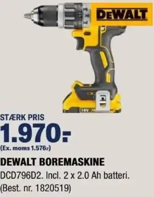 Dewalt Boremaskine DCD796D2