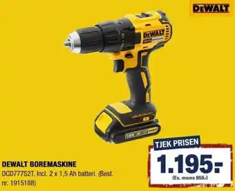 Stark Dewalt Boremaskine DCD777S2T tilbud