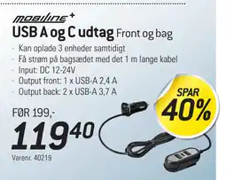 Thansen USB A og C udtag tilbud