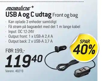 Thansen USB A og C udtag tilbud