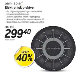 Thansen Elektronisk p-skive tilbud