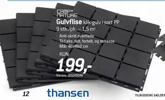 Thansen Gulvflise tilbud