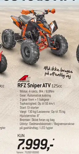 Thansen RFZ Sniper ATV tilbud