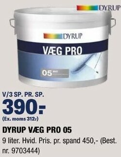 Dyrup Væg Pro 05 9 Liter