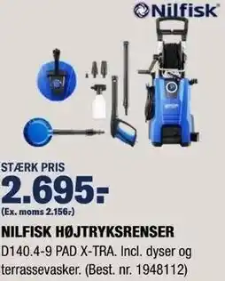 Stark Nilfisk Højtryksrenser D140.4-9 PAD X-Tra tilbud